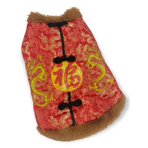 Tian Chong Asian Dragon Pet Jacket Size Medium for Cat - Picture 1 of 5